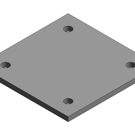 SHS-Placa base – cuadrada Solo placas