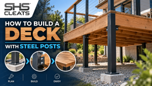 How to build a deck with steel Posts